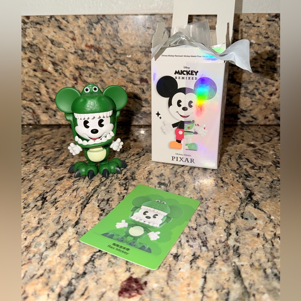Popmart Mickey Remix Blind Box Pixar Rex